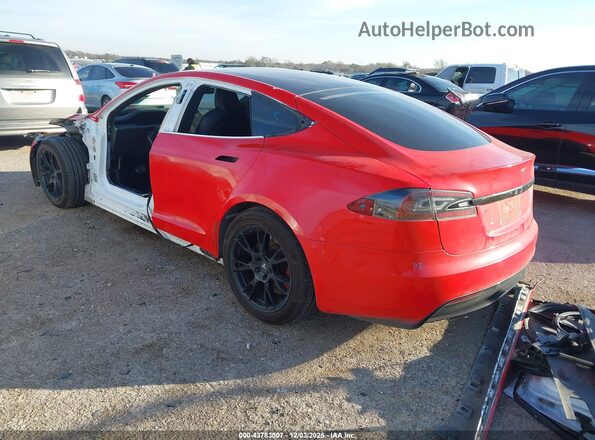 5YJSA1E56NF471787 2022 TESLA MODEL S Red Trasero izquierdo
