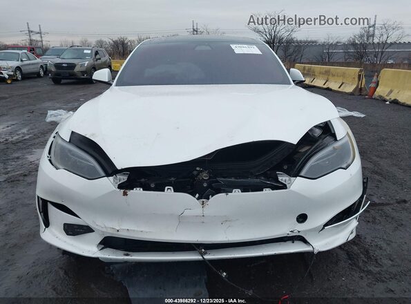 5YJSA1E56PF515919 2023 TESLA MODEL S White Dashboard view