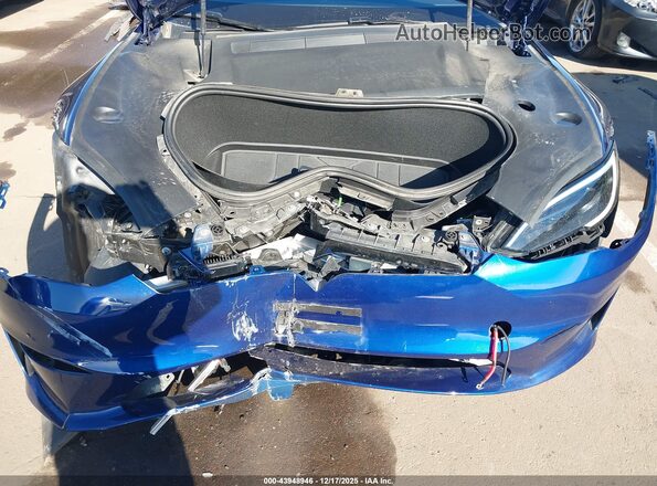 5YJSA1E5XRF536503 2024 TESLA MODEL S Blue Rear view