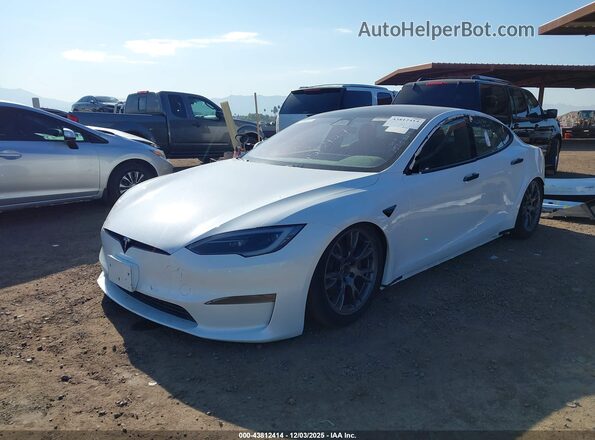 5YJSA1E5XRF537702 2024 TESLA MODEL S White Передня ліва чверть
