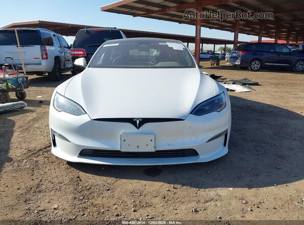 5YJSA1E5XRF537702 2024 TESLA MODEL S White Вид задньої частини салону