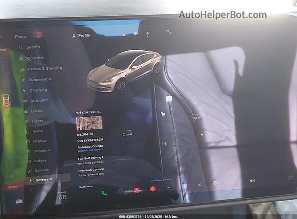 5YJSA1E62MF447669 2021 TESLA MODEL S Серый 