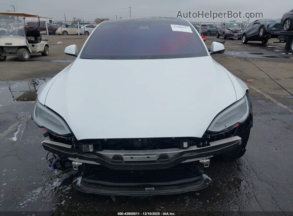 5YJSA1E63MF431884 2021 TESLA MODEL S White Vista interior trasera