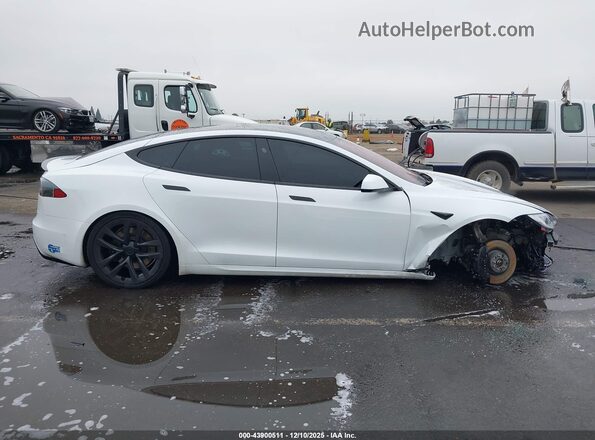 5YJSA1E63MF431884 2021 TESLA MODEL S White Vista interior de 360 grados
