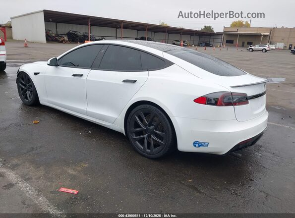 5YJSA1E63MF431884 2021 TESLA MODEL S White Trasero izquierdo