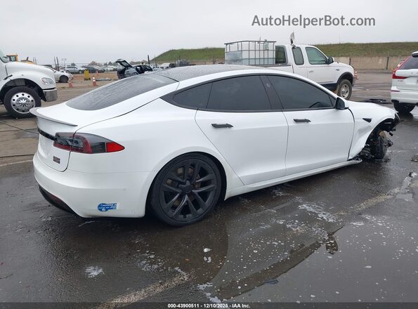 5YJSA1E63MF431884 2021 TESLA MODEL S White Trasero derecho