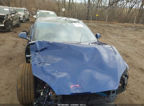 5YJSA1E64MF452906 2021 TESLA MODEL S Blue Вид щитка приладів