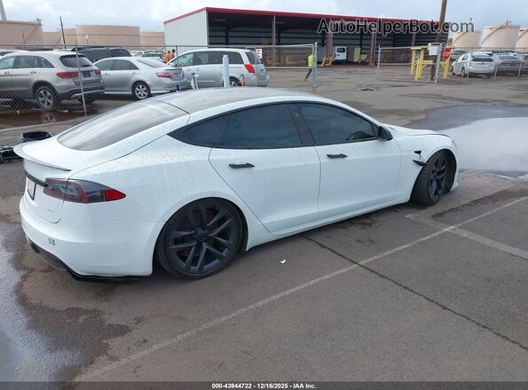 5YJSA1E65NF461065 2022 TESLA MODEL S White Rear right