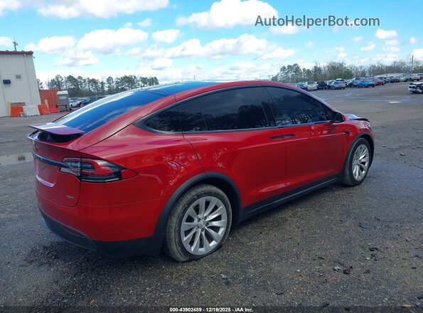5YJXCAE24JF112910 2018 TESLA MODEL X Red Rear right