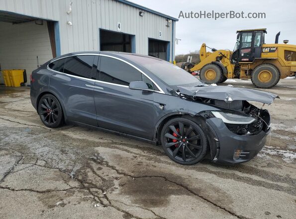 5YJXCAE41GFS00615 2016 TESLA MODEL Gray Передня права чверть