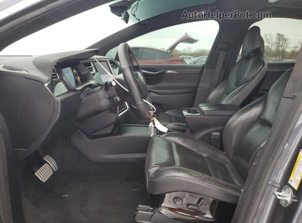 5YJXCAE41GFS00615 2016 TESLA MODEL Gray Вид салону спереду