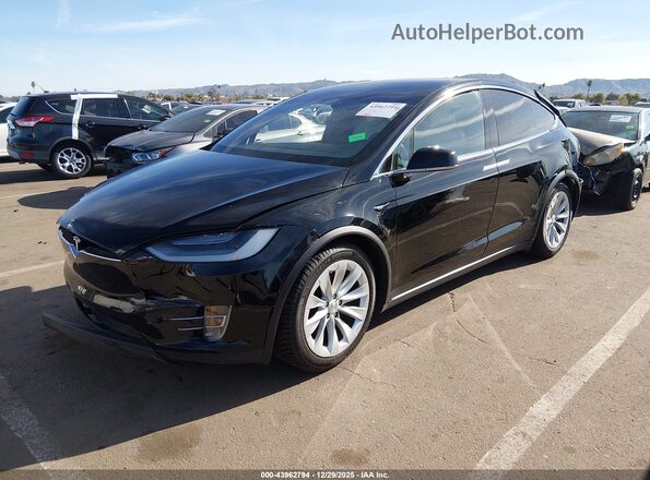 5YJXCBE20MF320552 2021 TESLA MODEL X Black Vista tres cuartos delantera izquierda