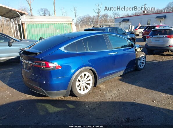 5YJXCBE29LF280891 2020 TESLA MODEL X Синий Задняя правая четверть