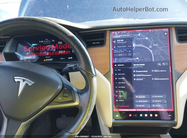 5YJXCBE29LF280891 2020 TESLA MODEL X Синий 