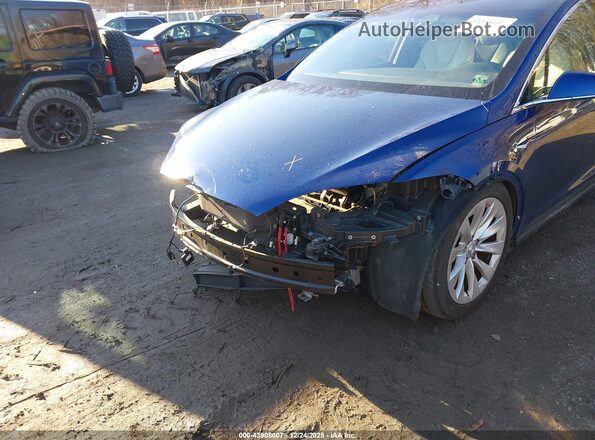 5YJXCBE29LF280891 2020 TESLA MODEL X Синий Вид спереди