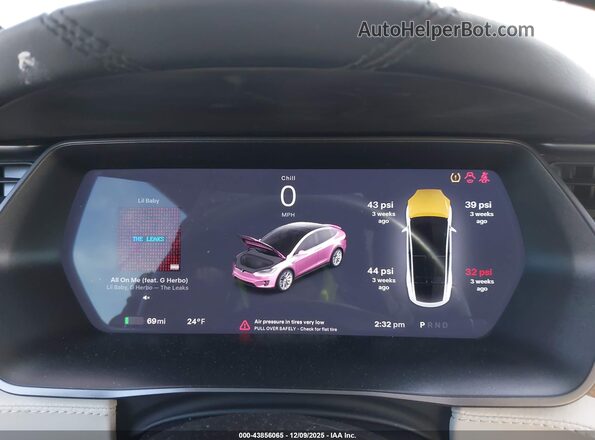 5YJXCBE2XMF310384 2021 TESLA MODEL X Black უკანა სავარძლების ხედი