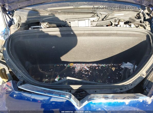 5YJXCDE2XGF025992 2016 TESLA MODEL X Blue Вид ззаду