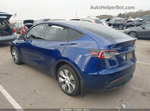5YJYGDEE1LF015607 2020 TESLA MODEL Y Blue Trasero izquierdo
