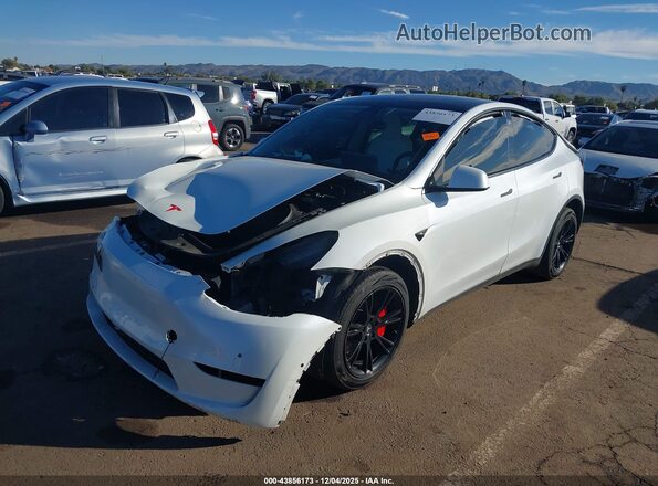 5YJYGDEE1LF035310 2020 TESLA MODEL Y White Առջևի ձախ երեք քառորդ տեսարան