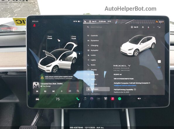 5YJYGDEE1MF077526 2021 TESLA MODEL Y White 