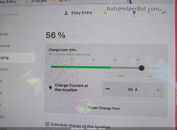 5YJYGDEE6MF076775 2021 TESLA MODEL Y Серый 