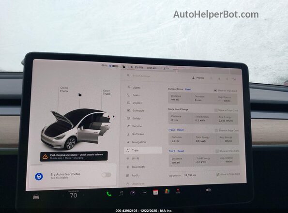 5YJYGDEE7MF138667 2021 TESLA MODEL Y White 