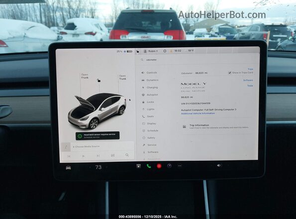 5YJYGDEE9LF044109 2020 TESLA MODEL Y Белый 