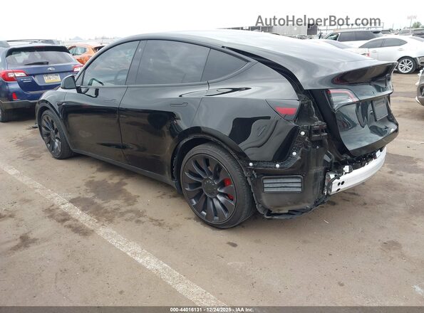 5YJYGDEF5MF266608 2021 TESLA MODEL Y Black Rear left