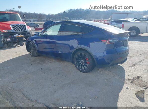 5YJYGDEF9LF025455 2020 TESLA MODEL Y Blue Задня ліва чверть