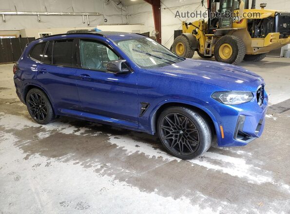 5YM13EC02R9U29340 2024 BMW X3 Синий Передняя правая четверть