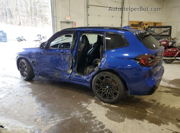 5YM13EC02R9U29340 2024 BMW X3 Синий Задняя левая четверть