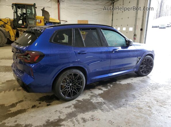 5YM13EC02R9U29340 2024 BMW X3 Синий Задняя правая четверть