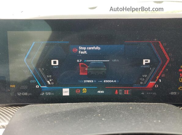 5YM23CS00P9S28365 2023 BMW XM Синий Вид щитка приборов