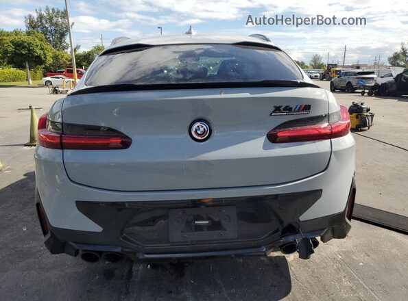 5YM23EC00P9P24079 2023 BMW X4 Gray Widok z tyłu