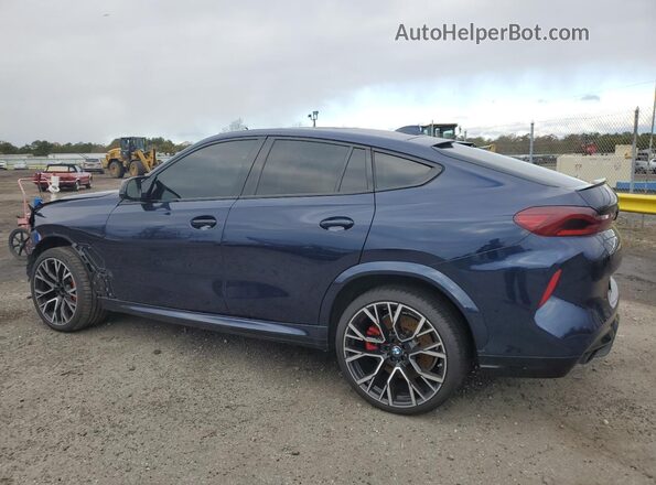 5YMCY0C00N9L87564 2022 BMW X6 Blue Tył lewy