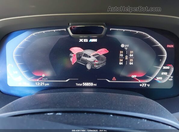5YMCY0C08M9E18335 2021 BMW X6 M Black Հետևի նստատեղերի տեսք