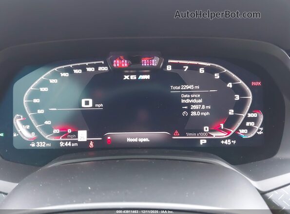 5YMCY0C0XM9E11547 2021 BMW X6 M White Հետևի նստատեղերի տեսք