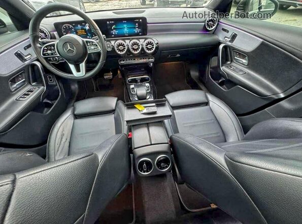 W1K5J4GB1LN091262 2020 MERCEDES-BENZ CLA-CLASS Черный Вид задних сидений