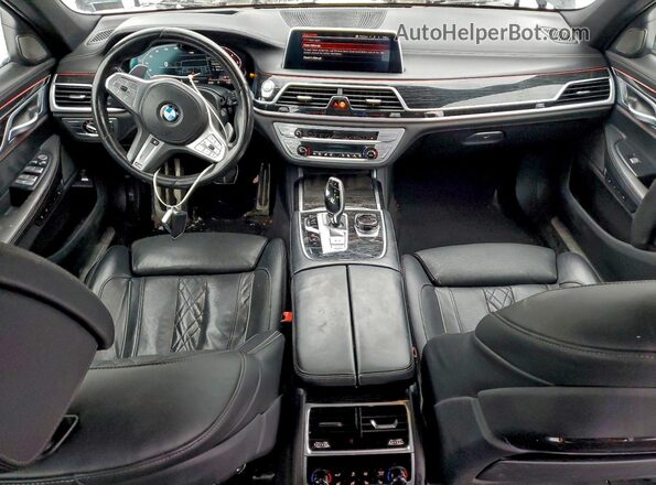 WBA7U2C08MCG36552 2021 BMW 7 SERIES Black Instrument cluster view