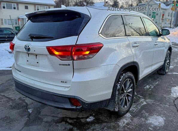 5TDJGRFH8KS064367 2019 TOYOTA HIGHLANDER HYBRID Белый 