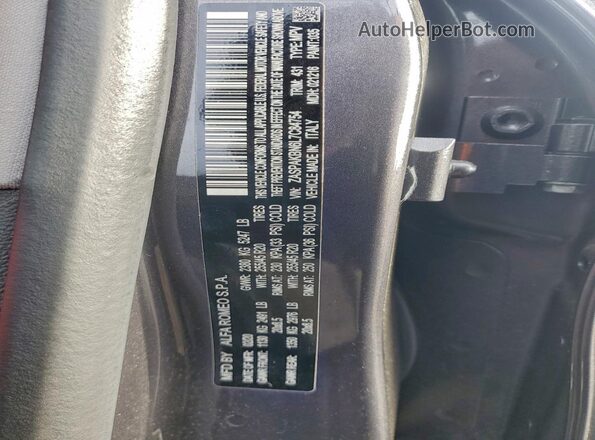ZASPAKBN6L7C84754 2020 ALFA ROMEO STELVIO Gray სალონის 360-გრადუსიანი ხედი