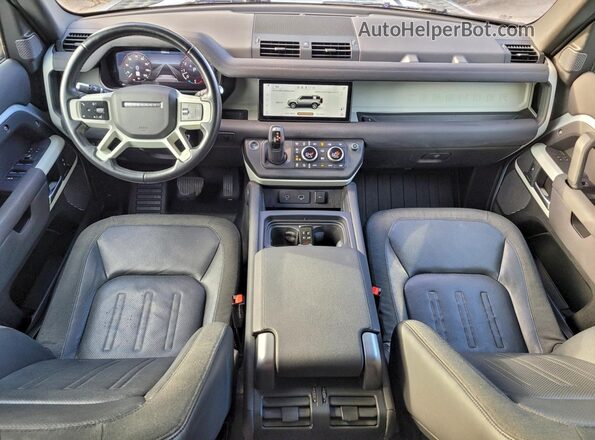 SALEPERU0M2041722 2021 LAND ROVER DEFENDER Silver Rear seats view