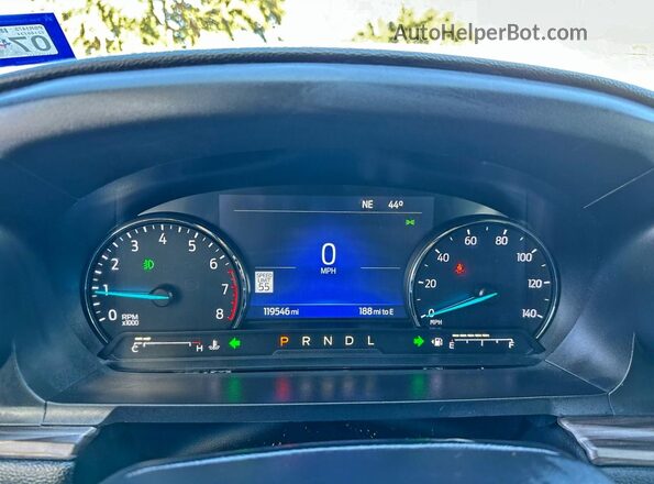 1FMSK7FH0MGA85648 2021 FORD FORD EXPLORER White Вид щитка приладів