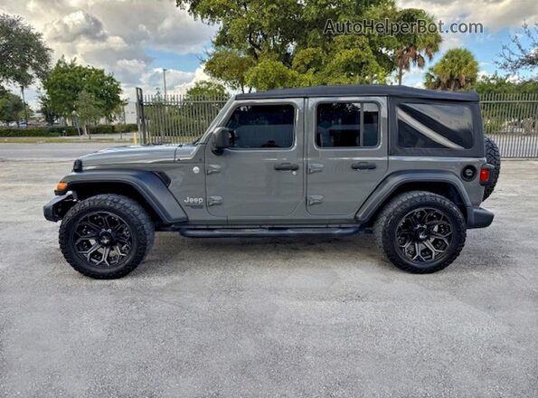 1C4HJXDG2LW332006 2020 JEEP WRANGLER Gray Вид наклейки з VIN-кодом