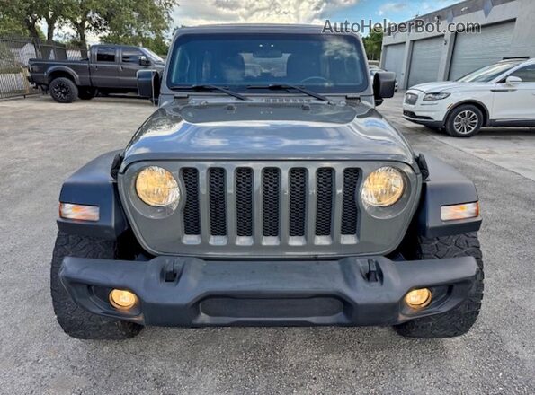 1C4HJXDG2LW332006 2020 JEEP WRANGLER Gray Вид ззаду