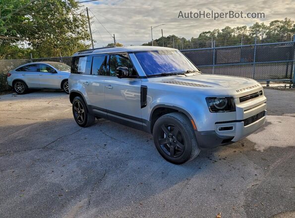 SALEPERU0M2041722 2021 LAND ROVER DEFENDER Silver Rear left
