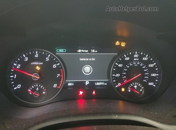 KNAE25LA0K6060035 2019 KIA STINGER Blue 