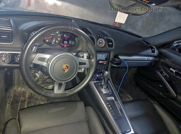 WP0AA2A86GK171223 2016 PORSCHE CAYMAN Black Widok tylnych siedzeń