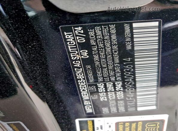 W1KLF4HB9SA093614 2025 MERCEDES-BENZ E Black Widok komory silnika