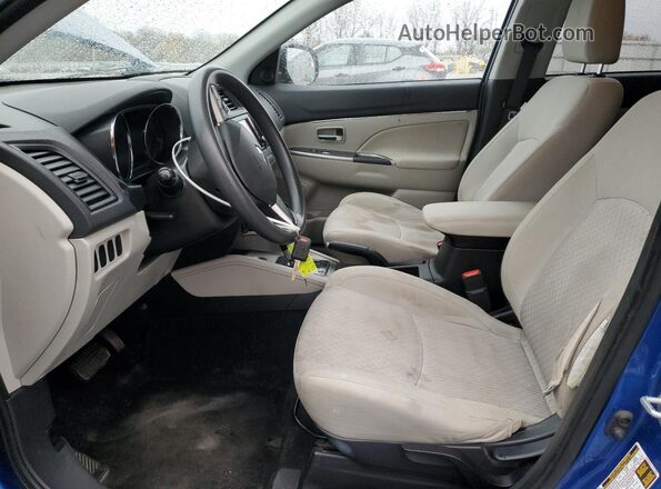 JA4AR3AU5JZ024363 2018 MITSUBISHI OUTLANDER Blue Widok deski rozdzielczej